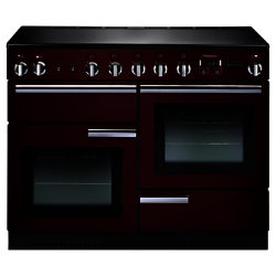Rangemaster Professional + 110 Induction Hob Range Cooker Cranberry